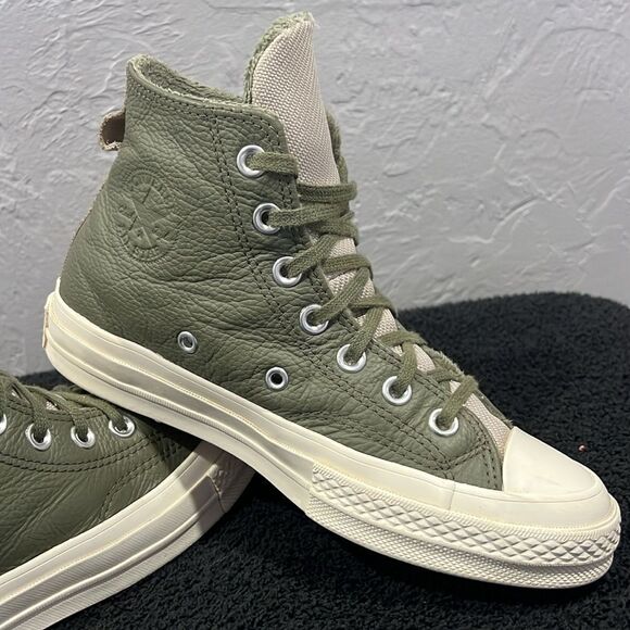 🔥 CONVERSE Army Green Chuck Taylor 70 Counter Climate Hi-Top Sneakers Women Sz - Picture 2 of 13